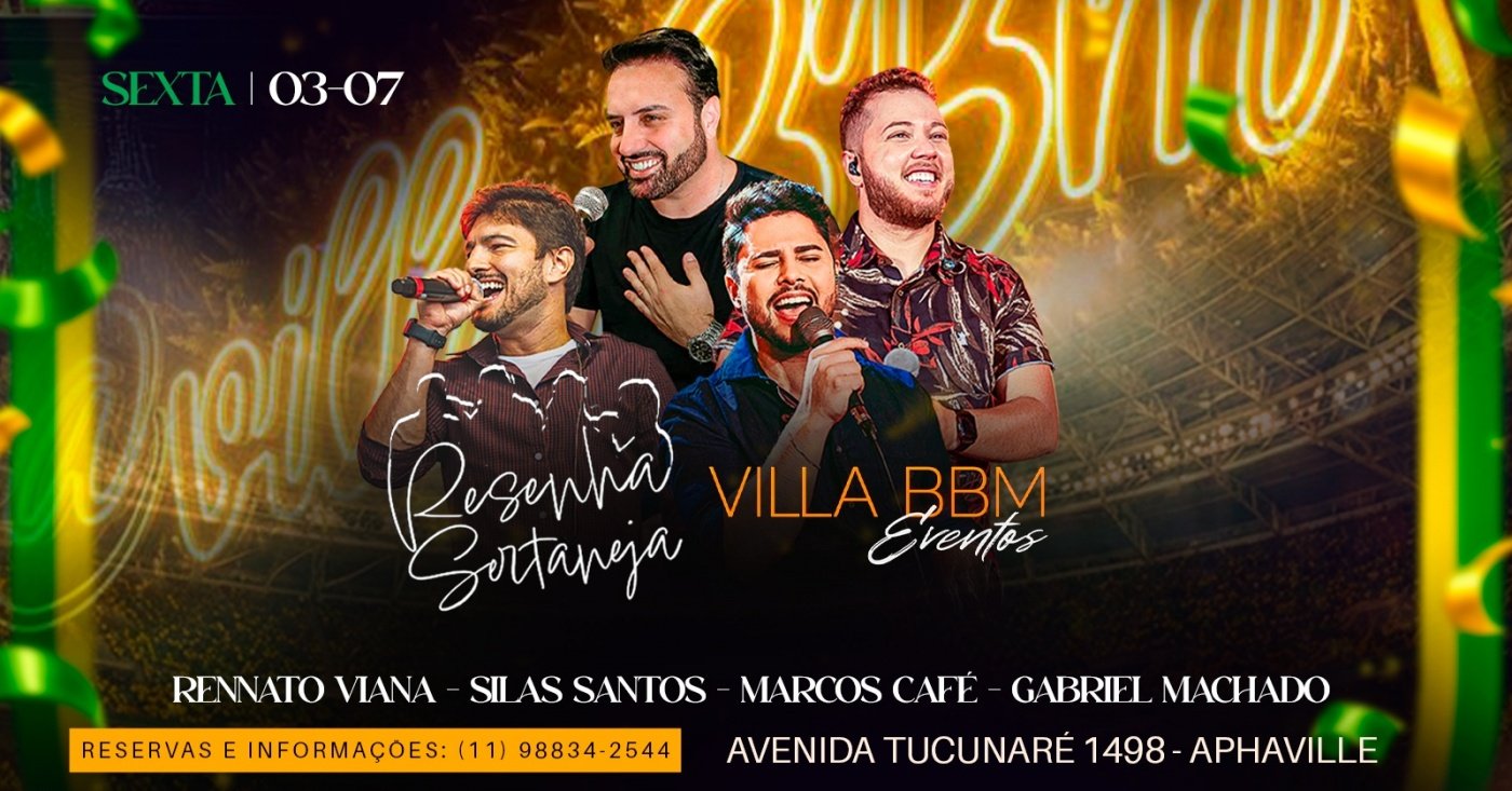 RESENHA SERTANEJA 5ª EDIÇÃO NA VILLA BBM