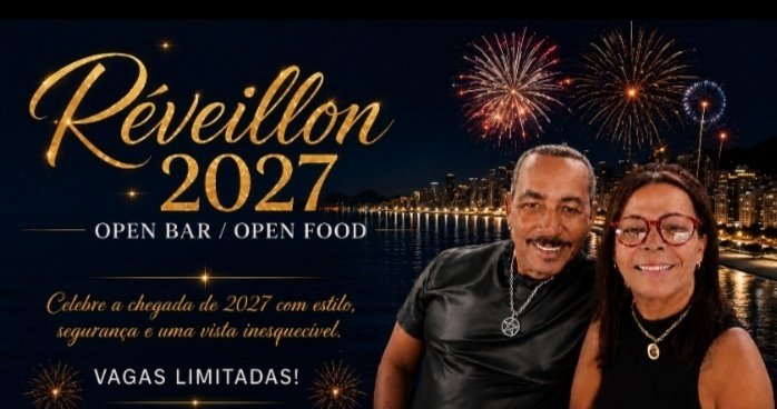 RÉVEILLON A BORDO 2027 OPEN BAR e OPEN FOOD - SAINDO DA MARINA DA GLÓRIA/RJ