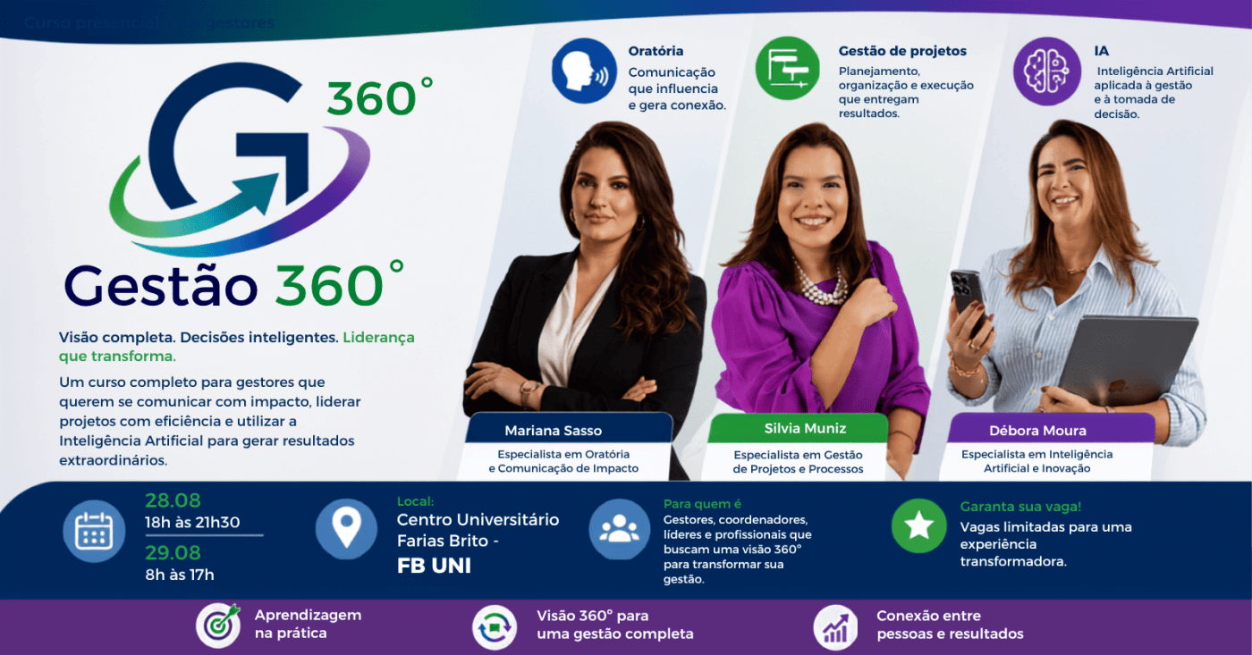 Gestão 360°: Comunique, Entregue e Evolua com IA (EVENTO CANCELADO)