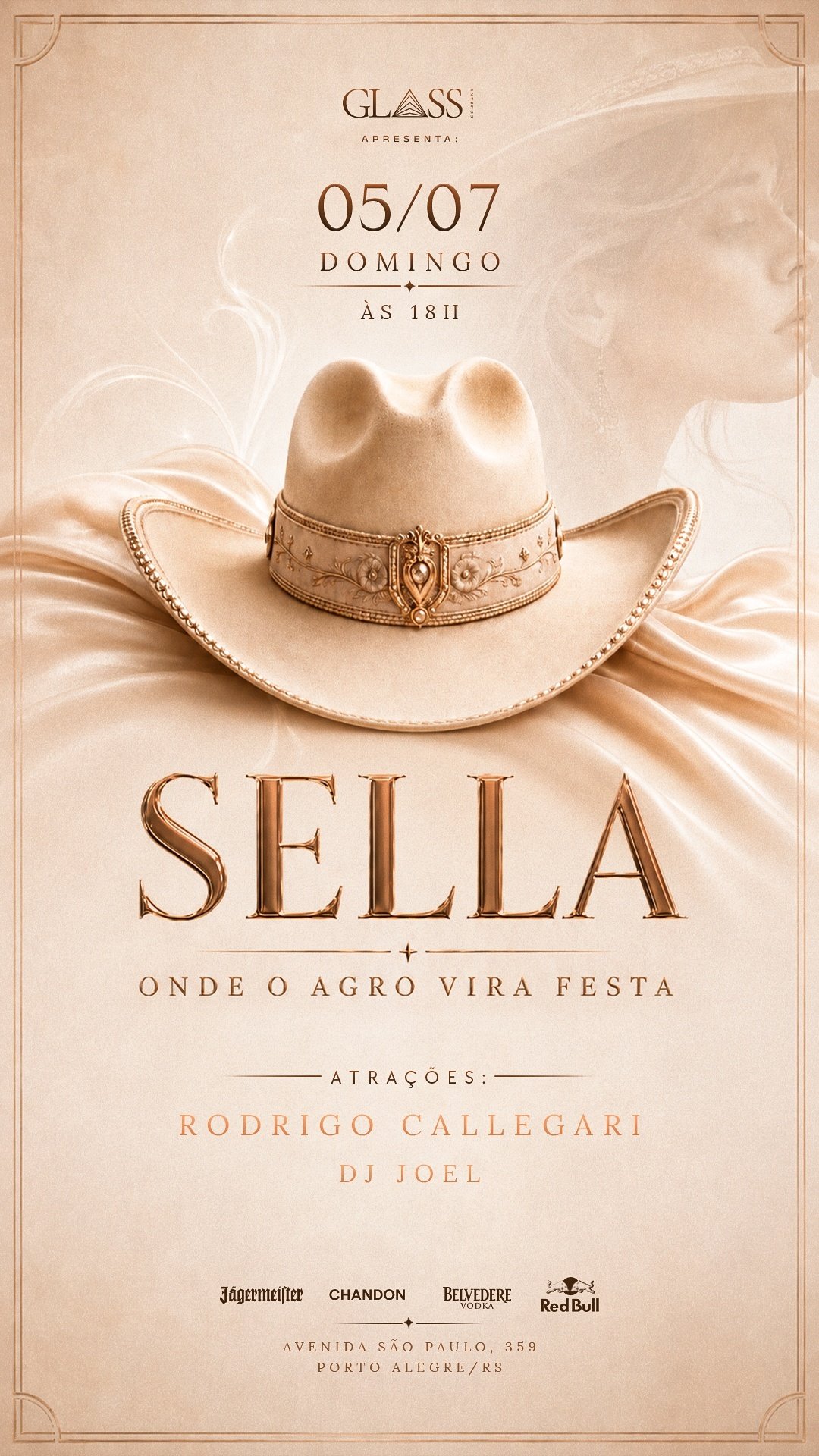 GLASS SERTANEJO - DOMINGO 05/07 - 18H