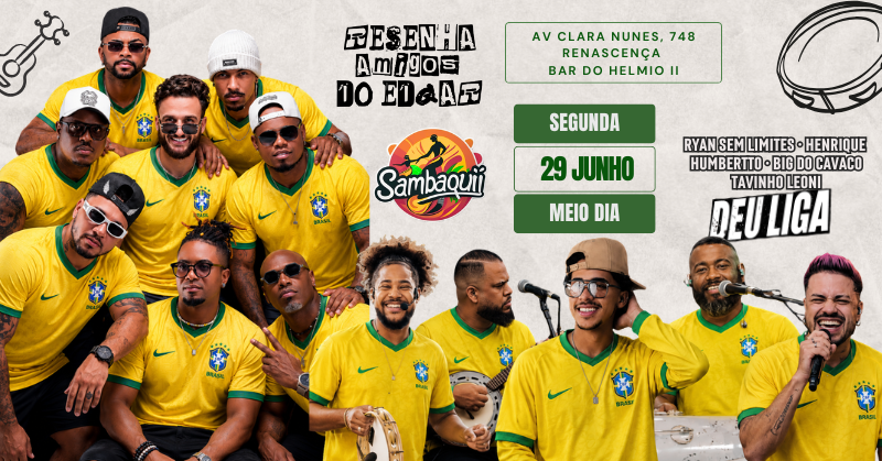 Resenha dos Amigos do Edgar e Deu Liga no Sambaqui