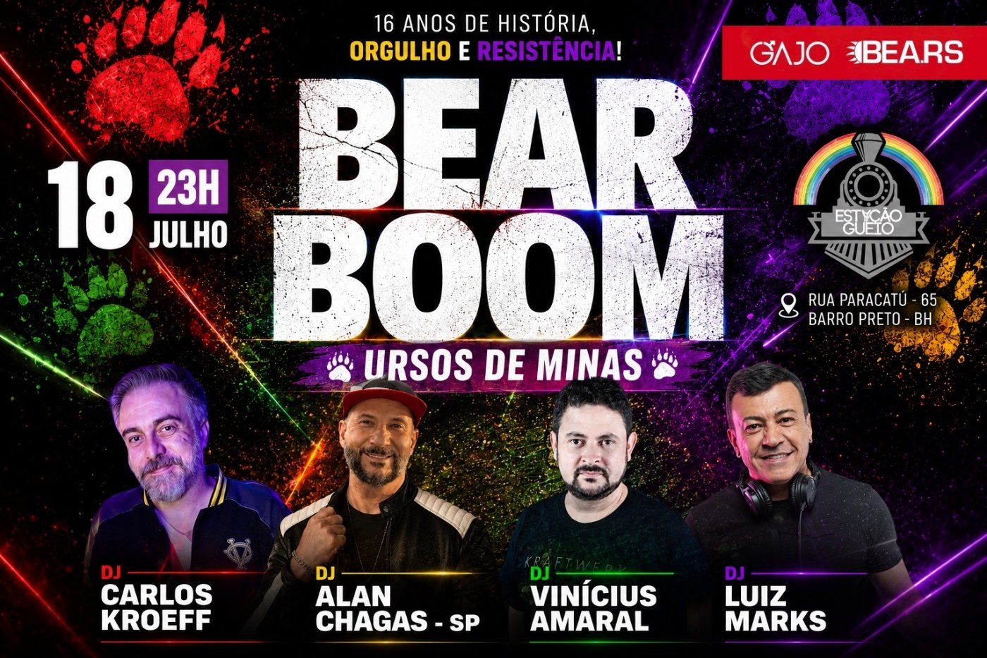 "BEAR BOOM - 16 ANOS E PRIDE"