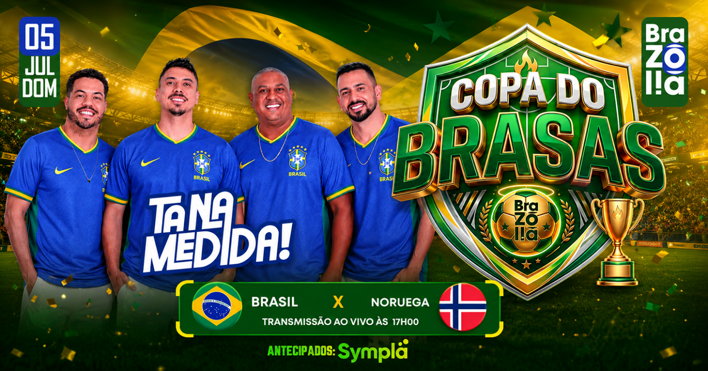 Jogo do Brasil + Pagode com Tá na Medida - Domingo 05.07