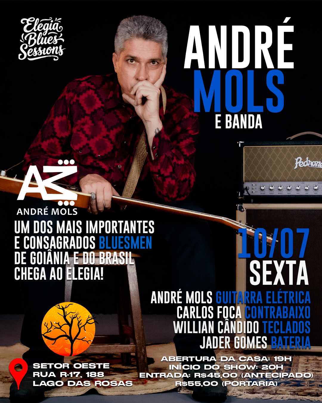 André Mols e Banda - Elegia - 10/07 (Sexta)