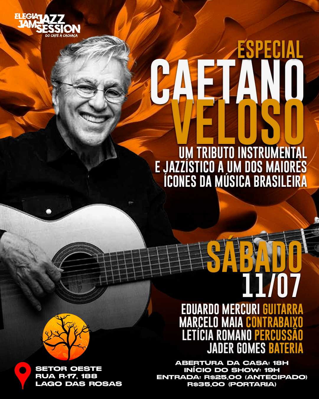 Especial Caetano Veloso - Elegia - 11/07 (Sábado)