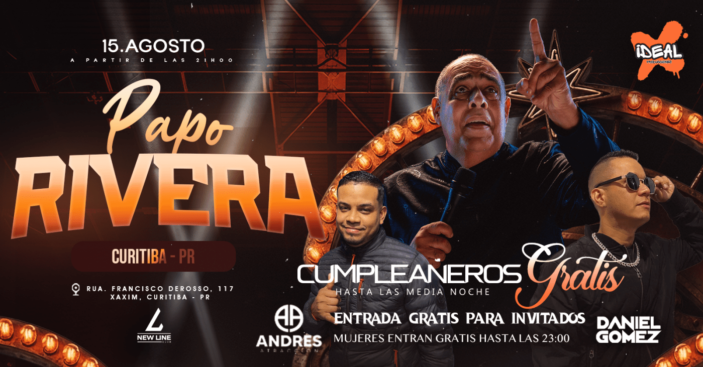 PAPO RIVERA POR PRIMERA VEZ EN CURITIBA
