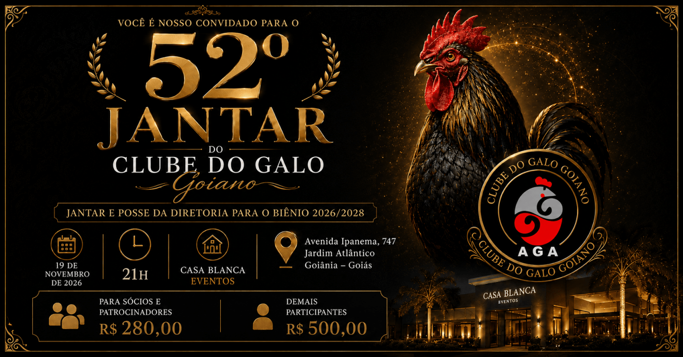 Jantar do Clube do Galo Goiano 2026