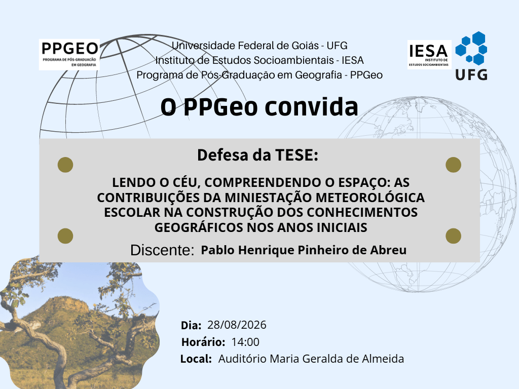 Banca de defesa de Dissertação de Pablo Henrique Pinheiro de Abreu