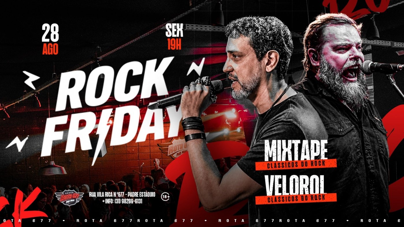 ROCK FRIDAY | VELOTROL & MIXTAPE | 28/08 | ROTA 677 | 19H