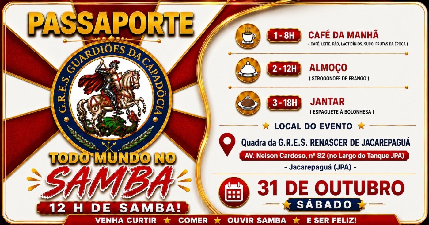 Passaporte Todo Mundo no Samba - G.R.E.S. Guardiões da Capadócia