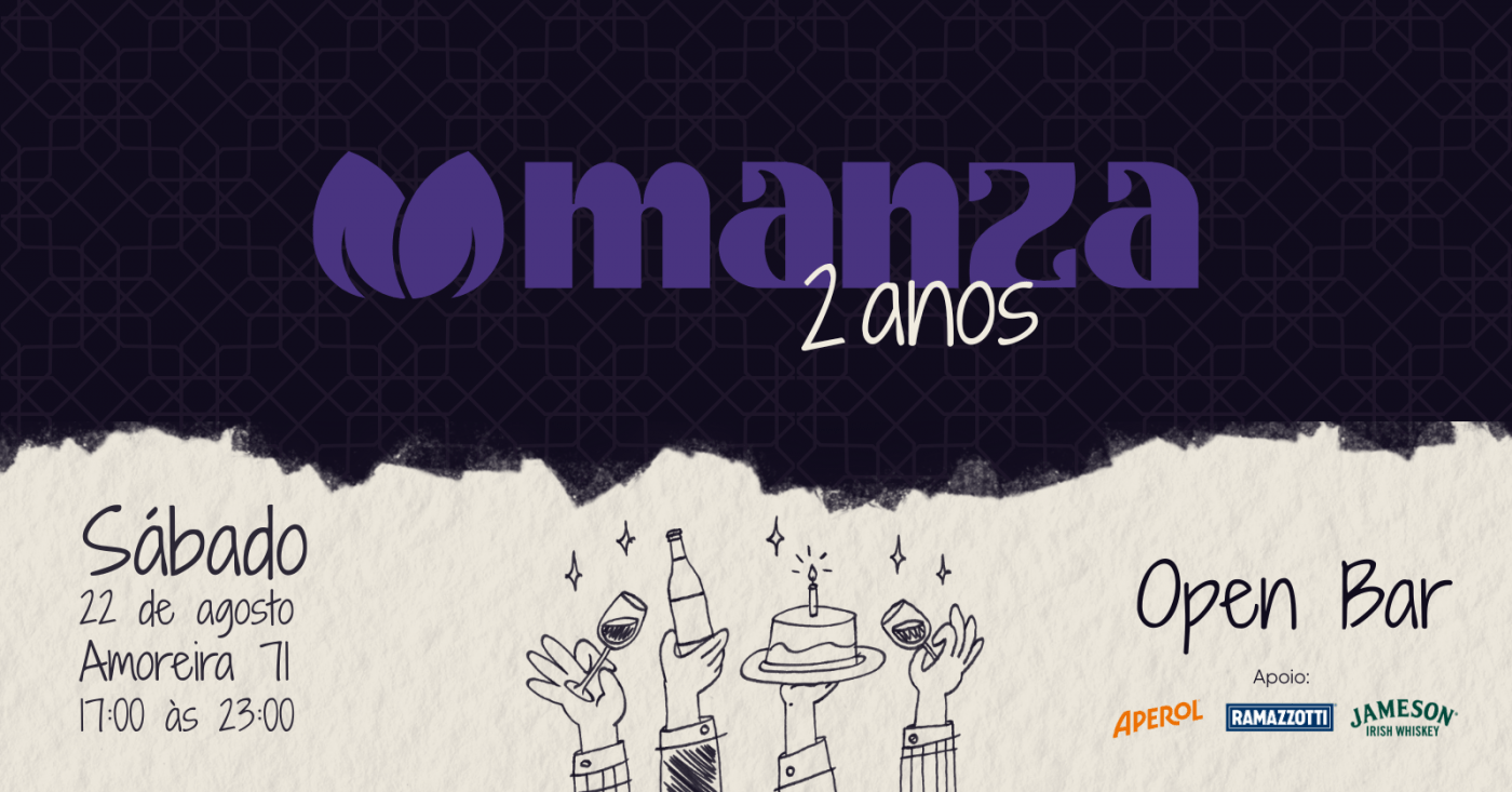 Manza 2 Anos - Open Bar - 22 de agosto