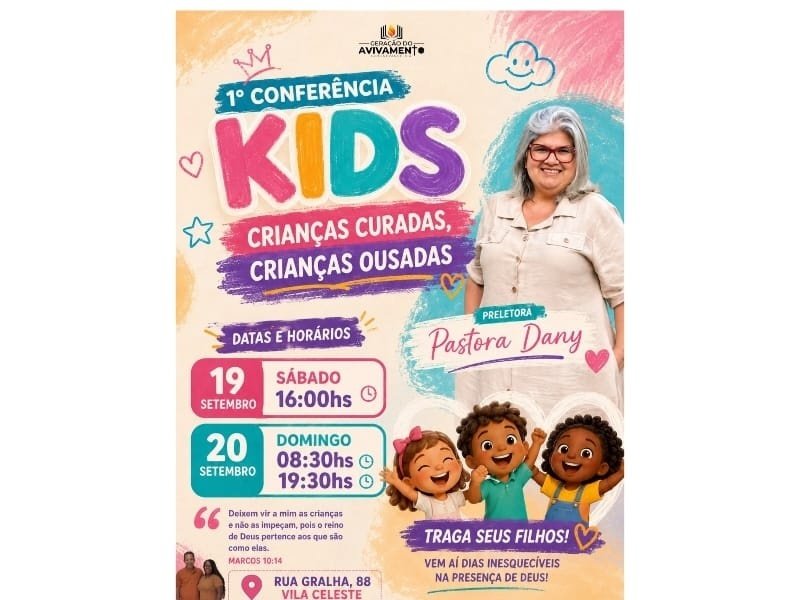 1° Conferência KIDS - Crianças Curadas Crianças Ousadas