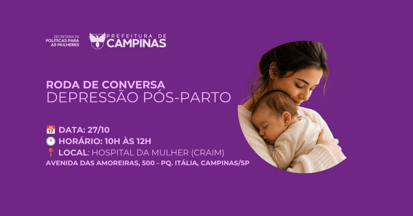 Roda de Conversa |DEPRESSÃO PÓS-PARTO - FALAR TAMBÉM É CUIDAR