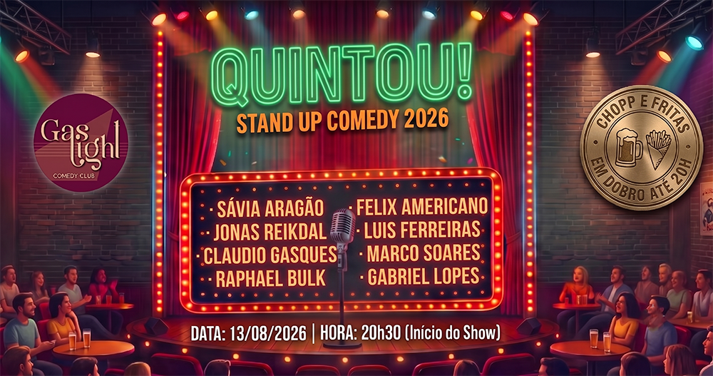QUINTOU! - STAND UP COMEDY 2026 / STAND UP COMEDY em CURITIBA