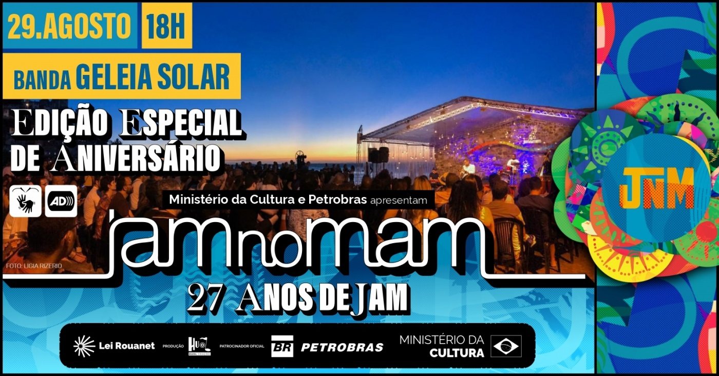 JAM no MAM 29 de agosto de 2026
