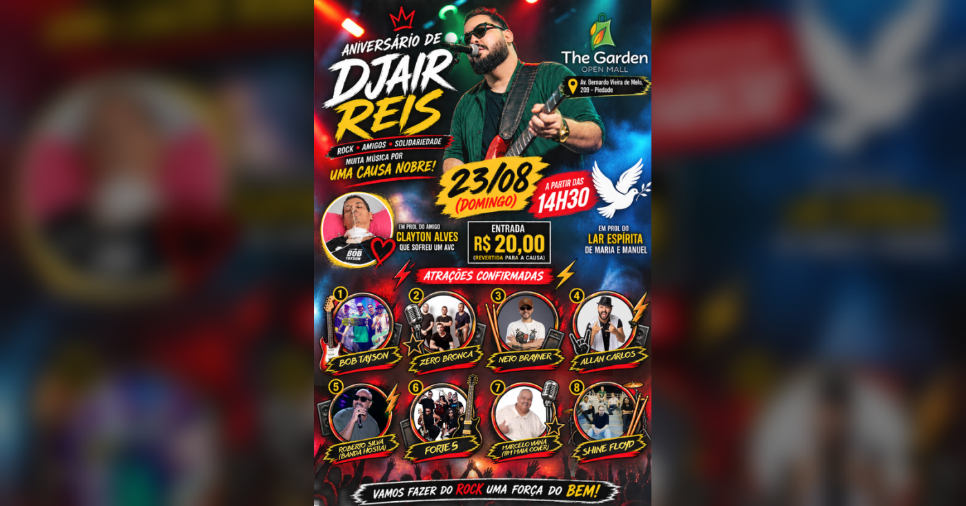 Aniversário Djair Reis - Festa Beneficente