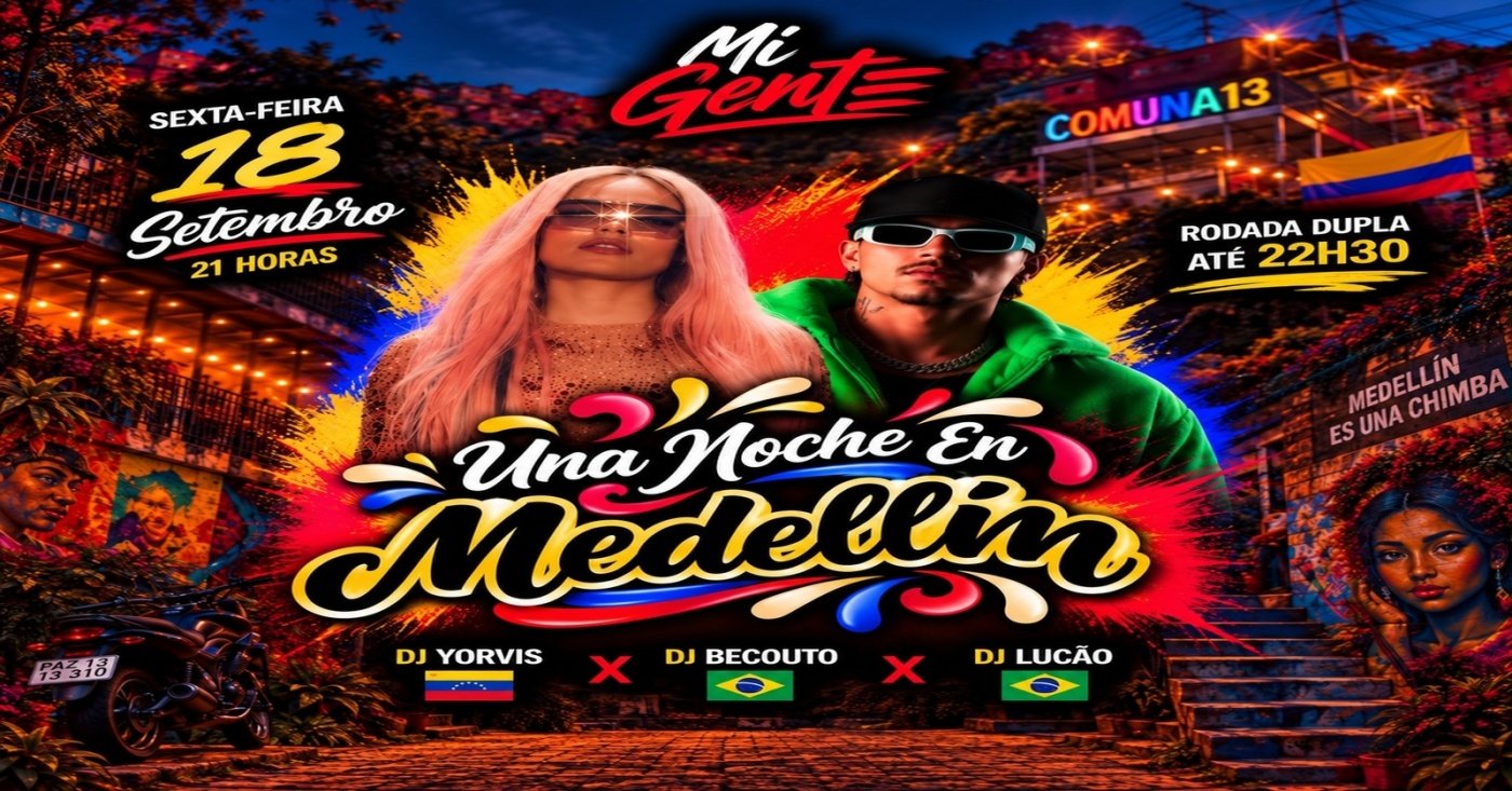 MI GENTE: UNA NOCHE EN MEDELLÍN | 18/09 SEXTA - 21H NO THE MEXICAN