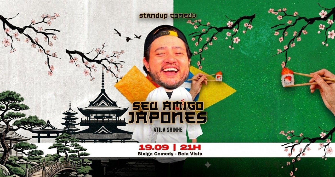 Atila Shinhe em Seu amigo Japones - São Paulo - Bixiga Comedy