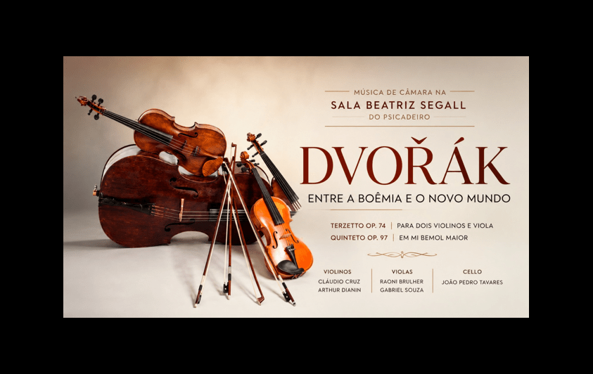 DVOŘÁK: ENTRE A BOÊMIA E O NOVO MUNDO - Claudio Cruz e Jovens Notáveis - Quinteto de Cordas
