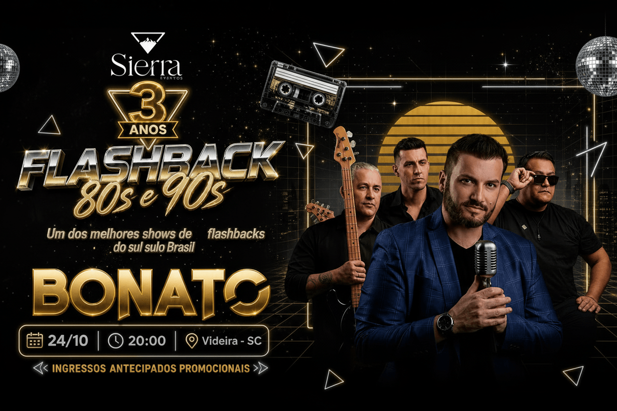 Flashback 80s e 90s nos 3 ANOS de SIERRA com BONATO