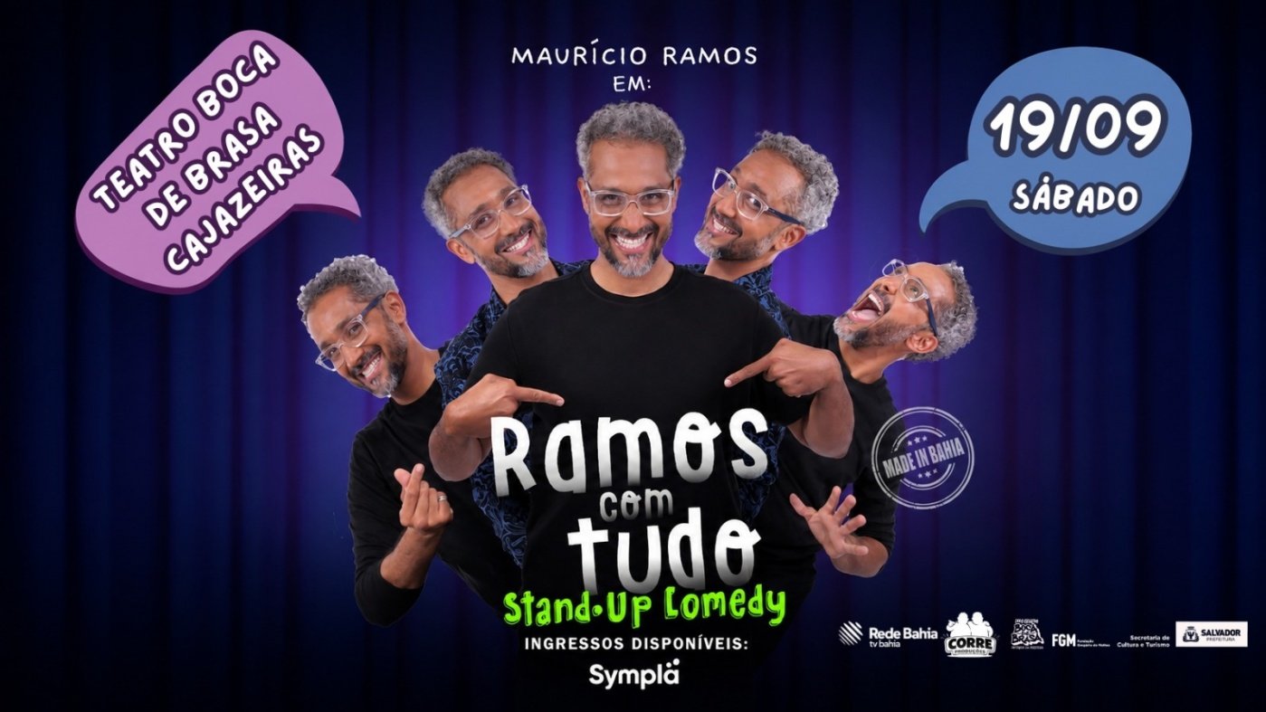 MAURÍCIO RAMOS no Stand up comedy - RAMOS COM TUDO em CAJACITY