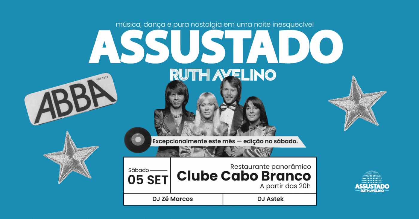 Assustado Ruth Avelino - 5 Setembro (sábado)