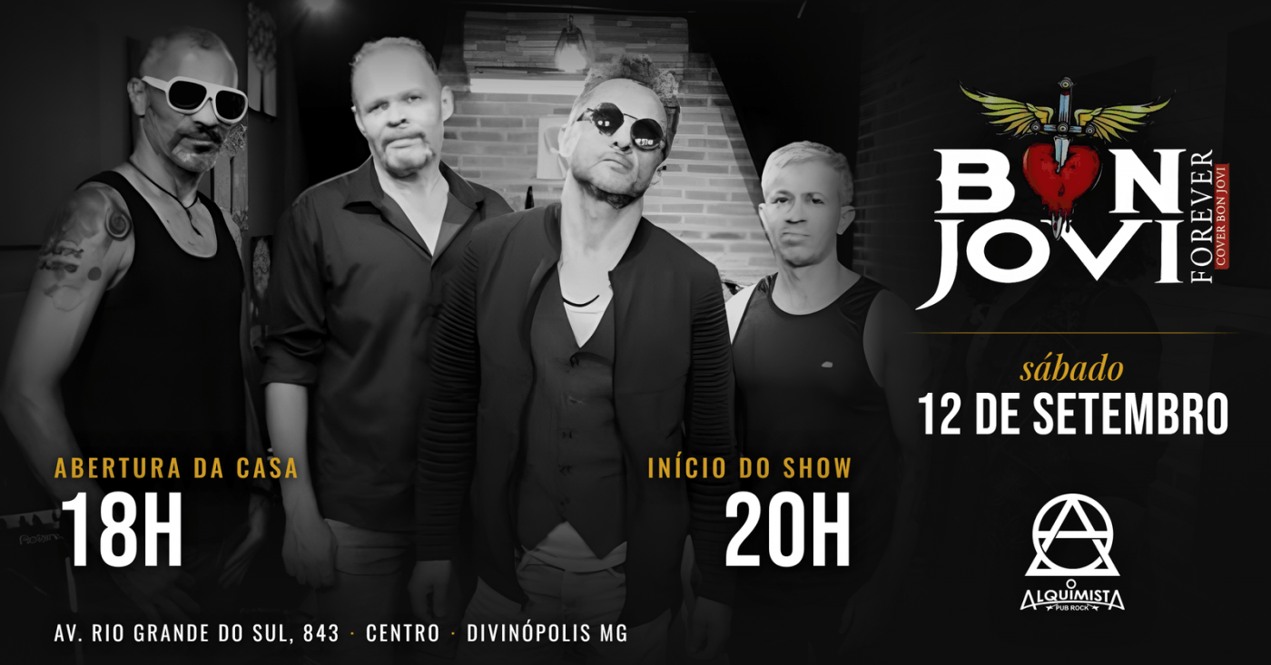 BON JOVI FOREVER | O MELHOR DO BON JOVI AO VIVO | O ALQUIMISTA PUB DE ROCK