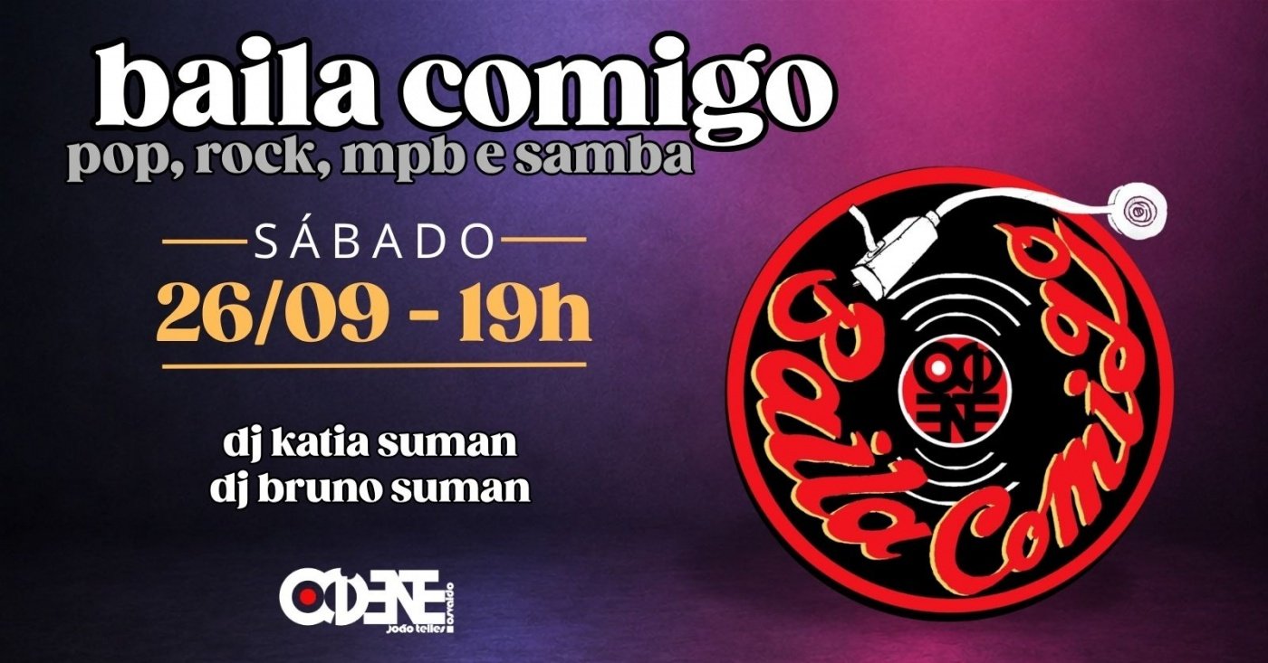 Baila Comigo | SÁBADO 26.09 | 19h