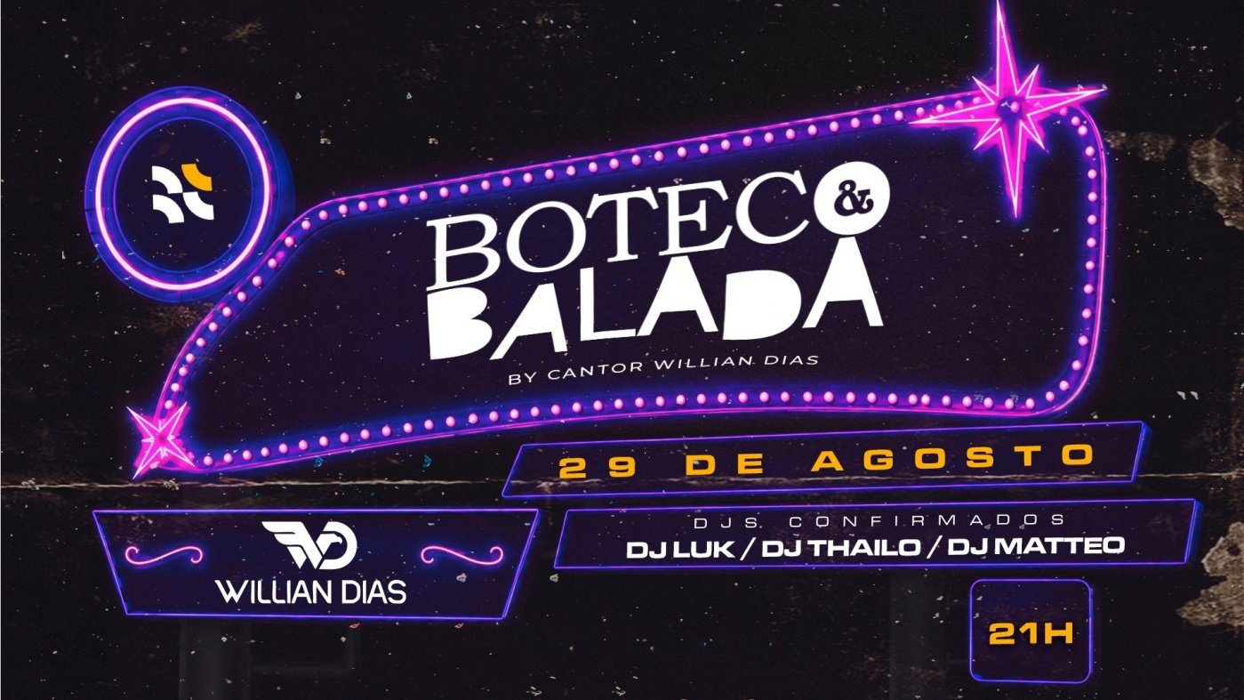Boteco e Balada - 29 de Agosto
