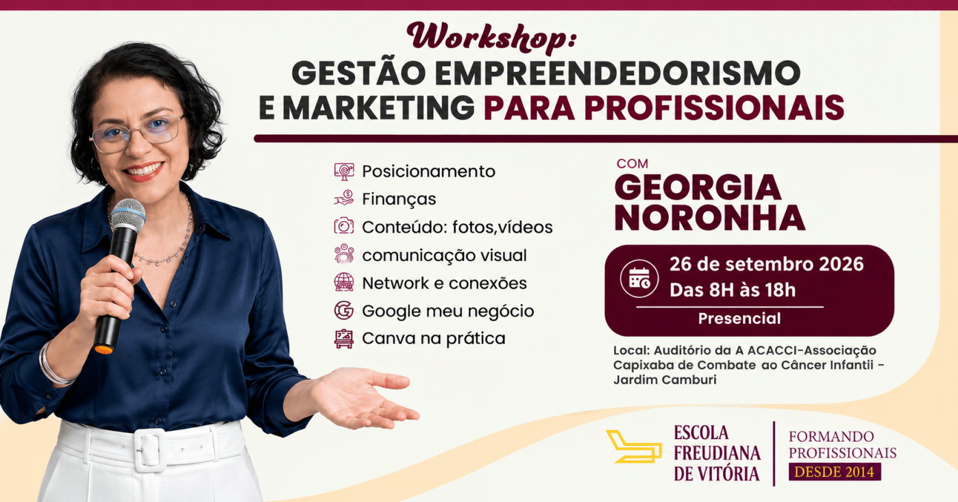 WORKSHOP: GESTÃO, EMPREENDEDORISMO E MARKETING PARA PROFISSIONAIS