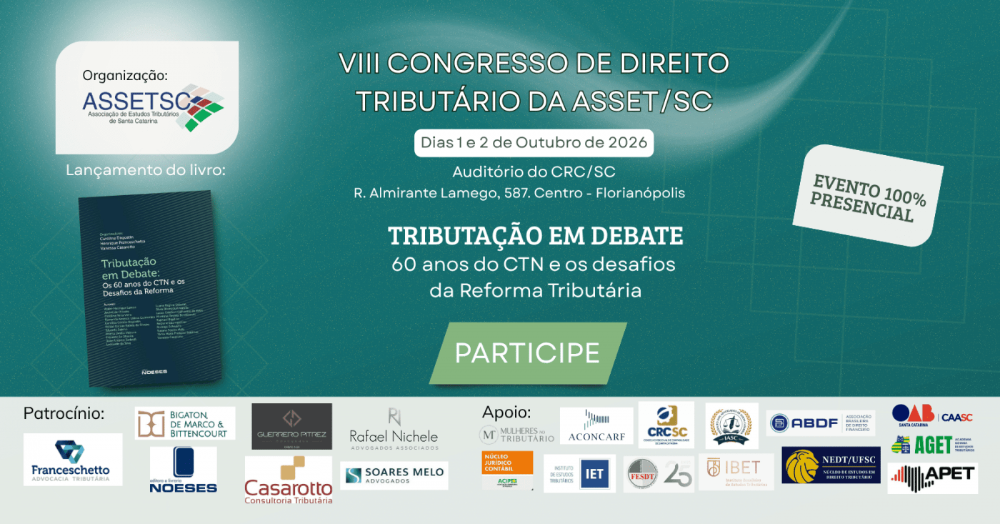 VIII CONGRESSO DE DIREITO TRIBUTÁRIO DA ASSET/SC