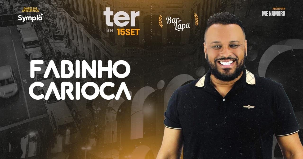 FABINHO CARIOCA NO BAR DA LAPA
