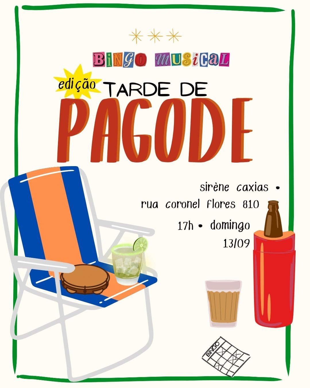 Bingo Musical edição Pagode
