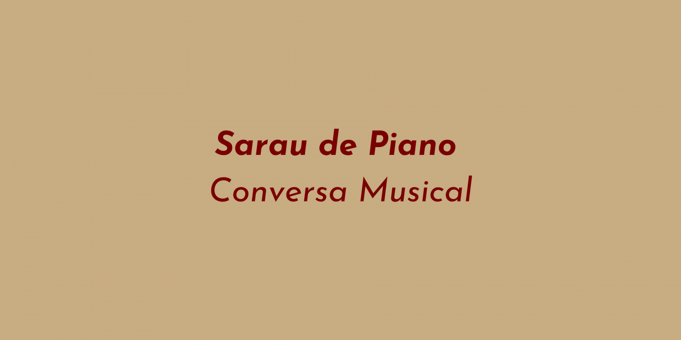 Sarau de Piano com Euclides Sigoli Jr: Uma conversa musical