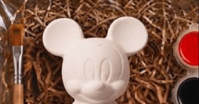 OFICINA DE PINTURA EM GESSO DO MICKEY E DA MINNIE