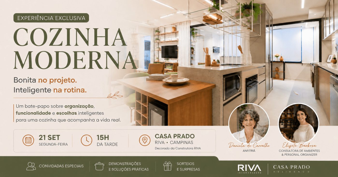 Cozinha Moderna - Bonita no projeto. Inteligente na rotina.