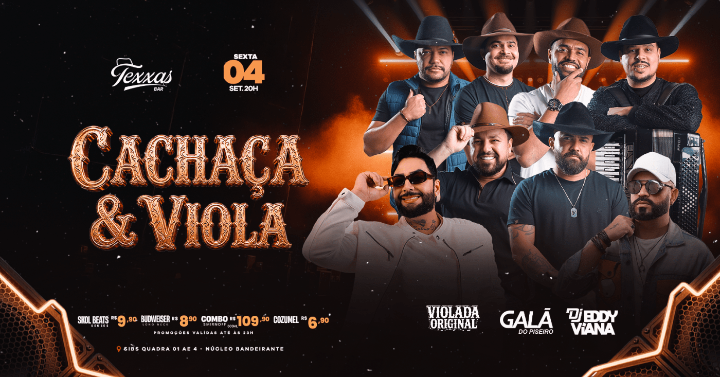 TEXXAS BAR | VIOLADA ORIGINAL - CACHAÇA e VIOLA | GALA DO PISEIRO