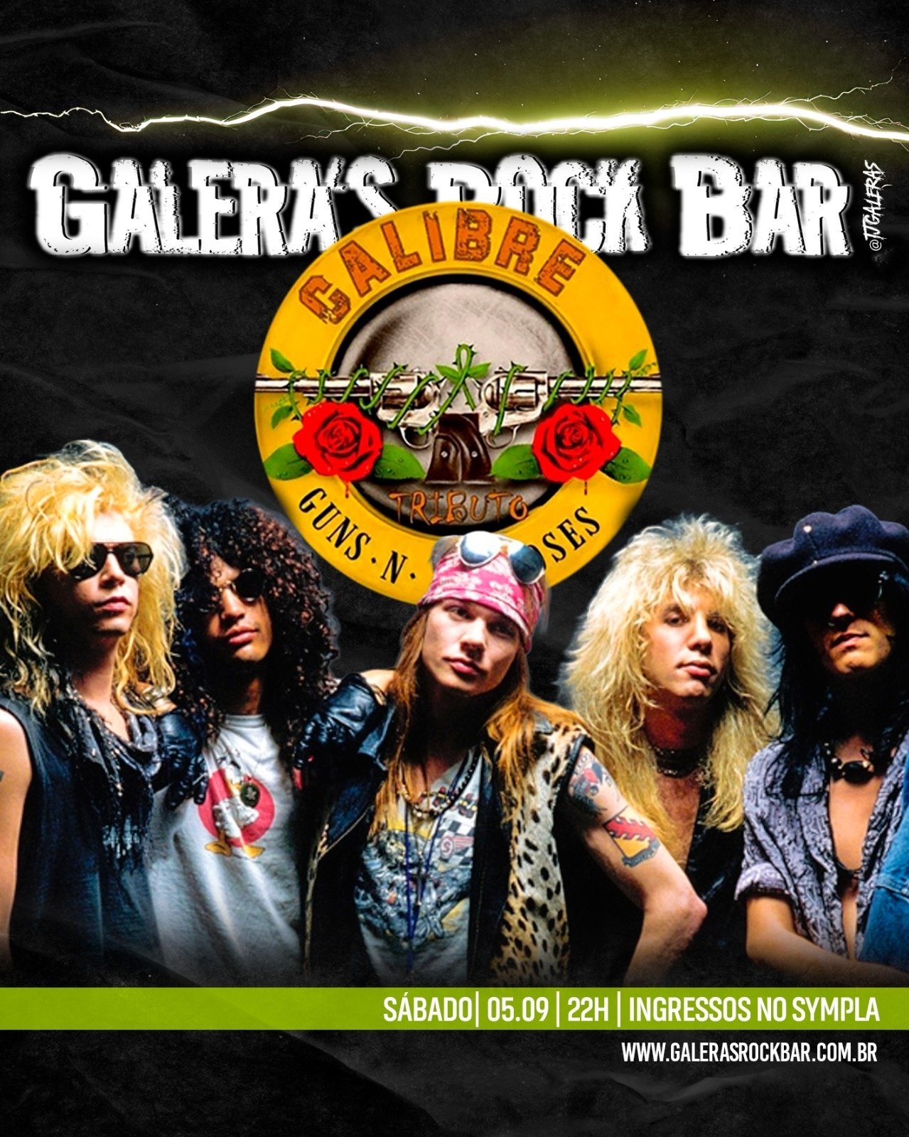 Calibre 12 - Tributo Guns no Galera's Rock Bar