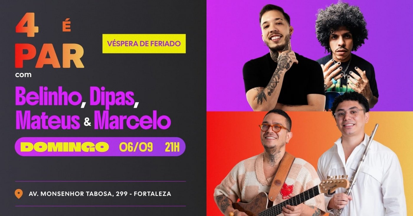 4 é Par ~ Belinho + Dipas + Mateus e Marcelo