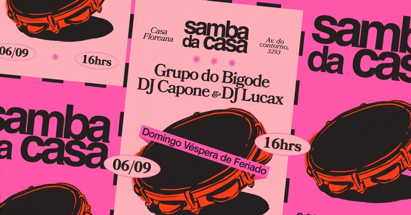 DOMINGO tem GRUPO DO BIGODE no SAMBA DA CASA