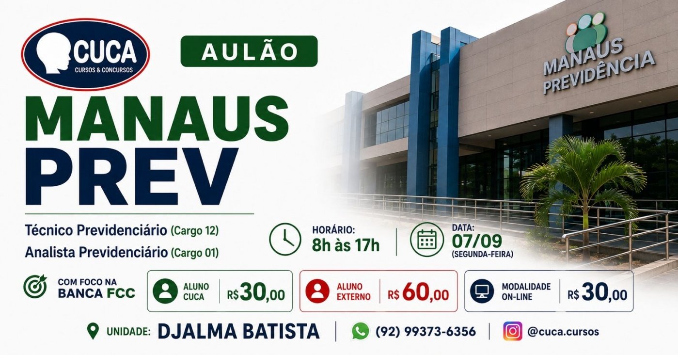 AULÃO MANAUS PREV - DJALMA BATISTA 07/09
