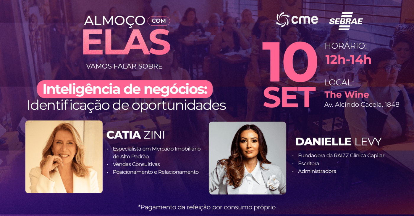 Almoço com elas: Inteligência de negócios