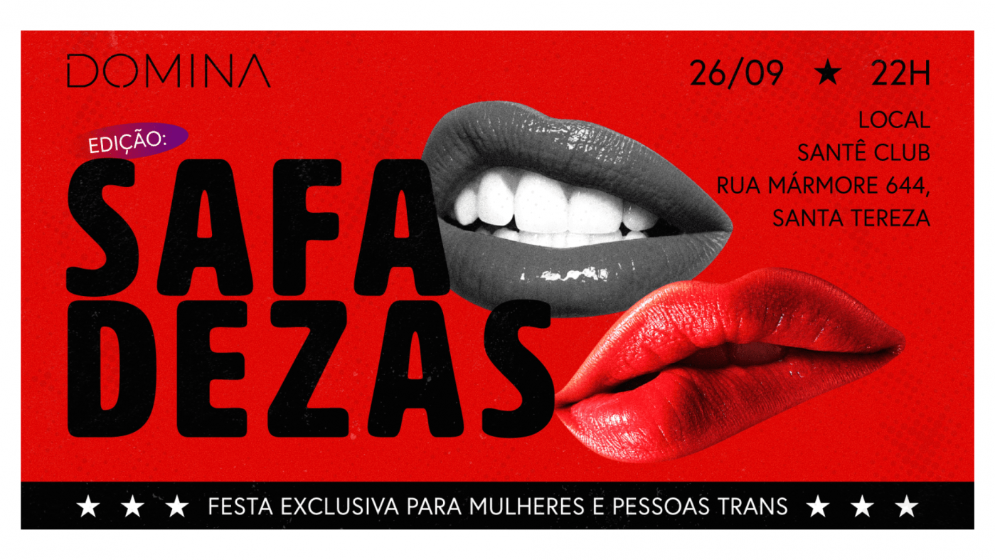 DOMINA - SAFADEZAS | 26/09/26 (sábado)
