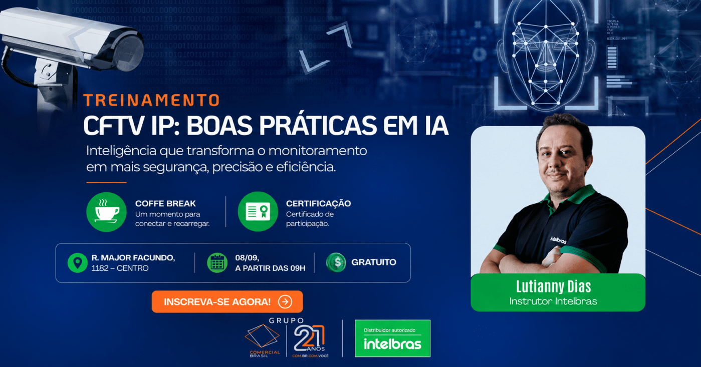 TREINAMENTO GRATUITO | CFTV IP: boas práticas em IA