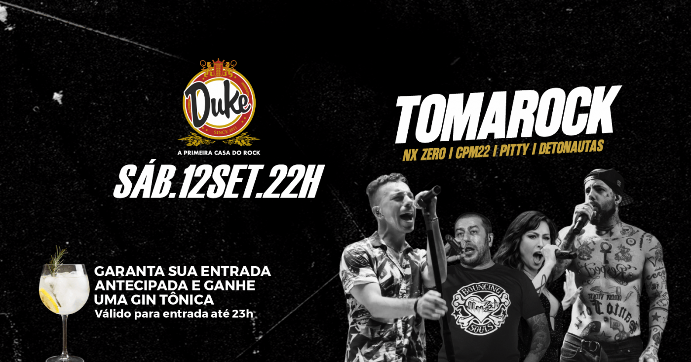 Duke Pub - Tomarock - Sábado - 12/09