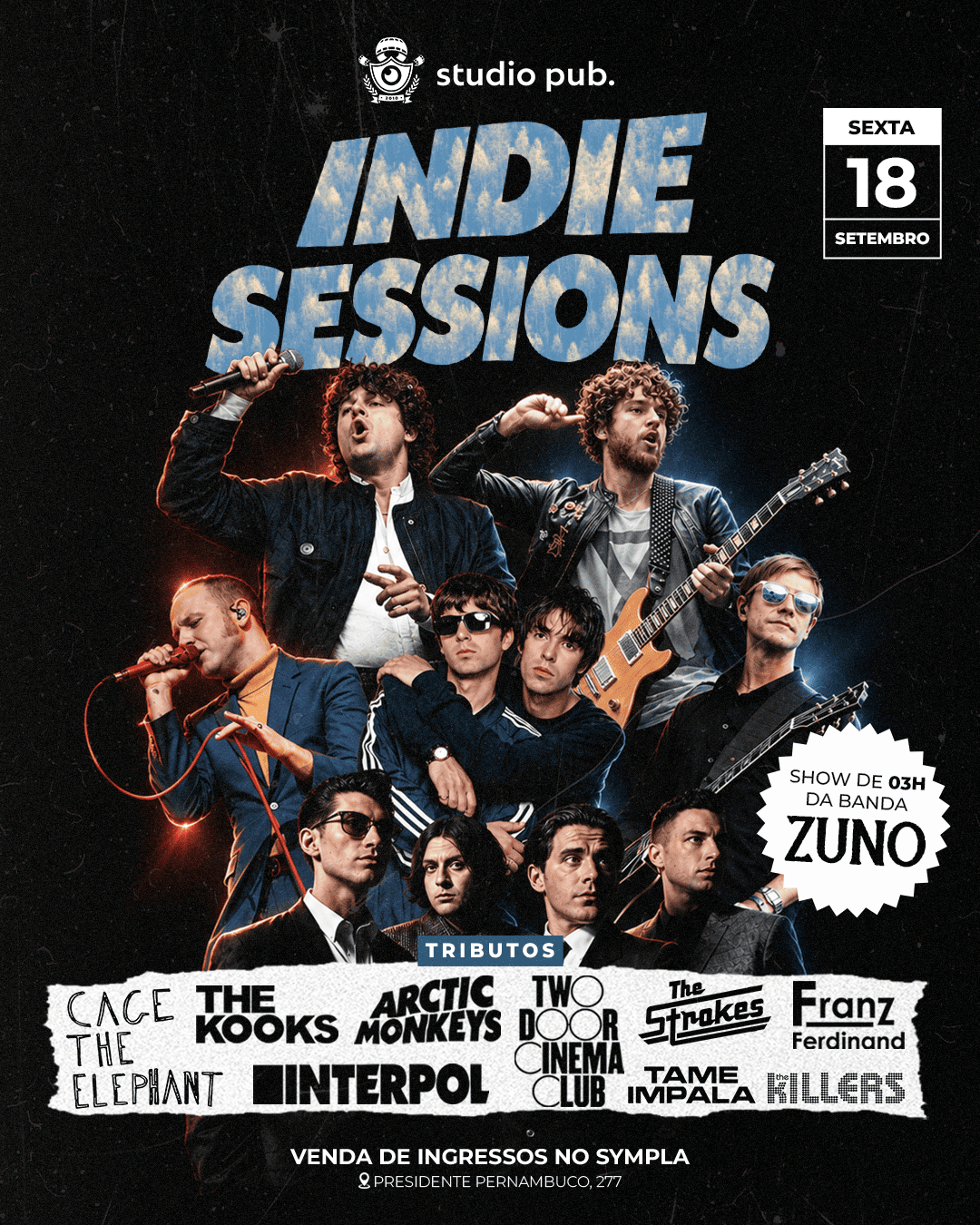 INDIE SESSIONS @StudioPub 18/09