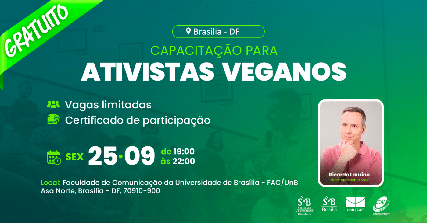 Capacitação para ativistas veganos Brasília