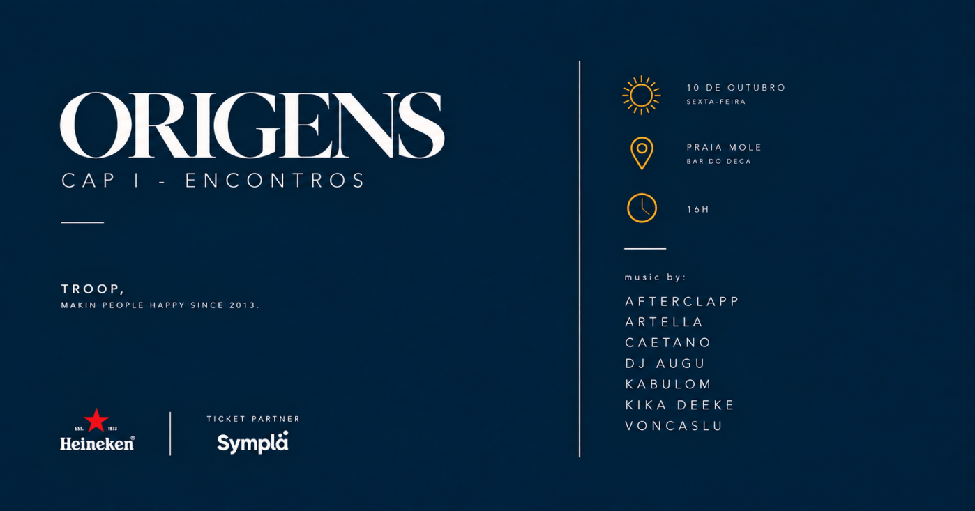 TROOP ORIGENS: CAP I - ENCONTROS // PRAIA MOLE - BAR DO DECA