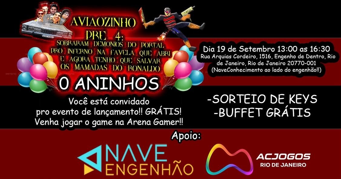 0 ANINHOS DO AVIÃOZINHO PRÉ 4 NA NAVE DO ENGENHÃO