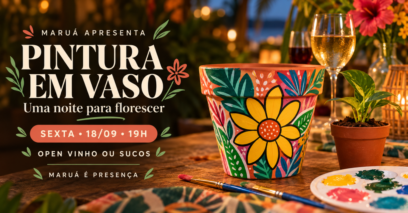 PINTURA EM VASO NO MARUÁ
